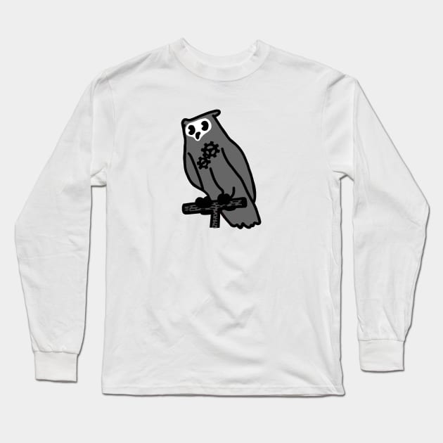 Vintage Artificial Owl 1 Long Sleeve T-Shirt by NoirPineapple